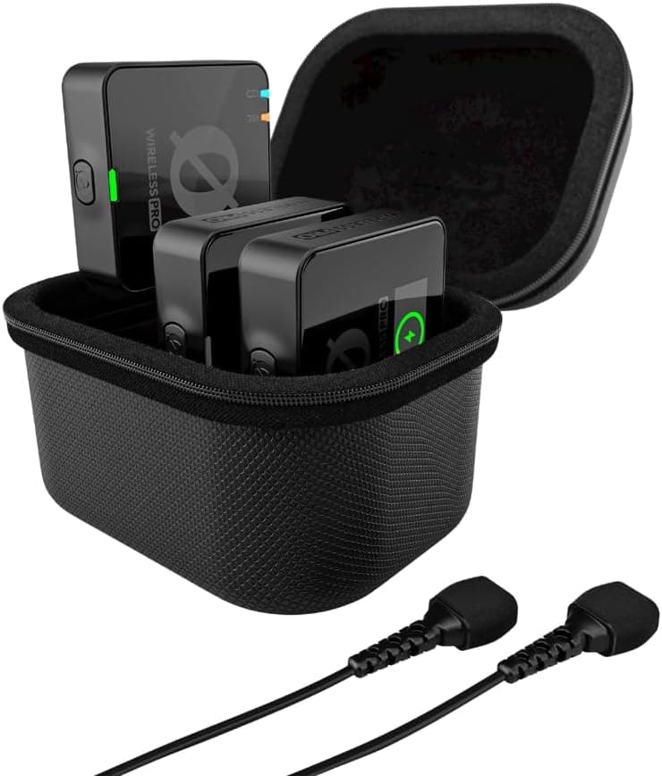 RØDE Wireless PRO — kit de 2 transmisores, receptor y estuche