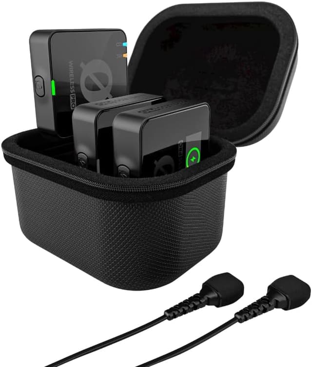 RØDE Wireless PRO — kit de 2 transmisores, receptor y estuche