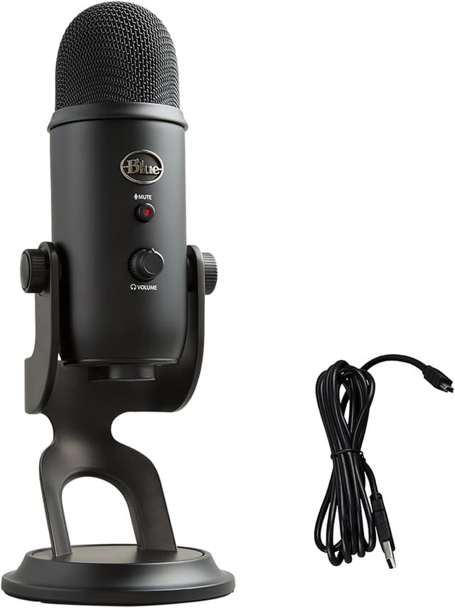 Logitech Blue Yeti USB — Blackout, cuatro patrones